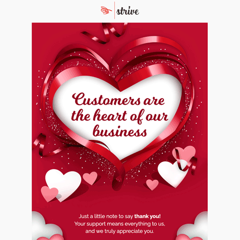 Customers Are the Heart Valentine eCard